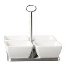 APS Pure Melamine White Square Mini Bowl additional 6