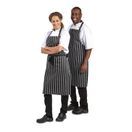 Whites Butchers Stripe Bib Apron Black/White additional 5