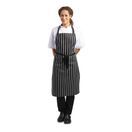 Whites Butchers Stripe Bib Apron Black/White additional 2