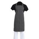 Whites Butchers Stripe Bib Apron Black/White additional 1