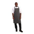 Whites Butchers Stripe Bib Apron Black/White additional 7