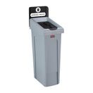 Rubbermaid Slim Jim General Waste Recycling Station Black 87Ltr additional 1