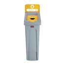 Rubbermaid Slim Jim Plastic Recycling Station Yellow 87Ltr additional 2
