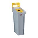 Rubbermaid Slim Jim Plastic Recycling Station Yellow 87Ltr additional 1