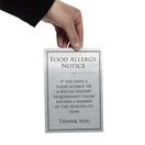Brushed Steel Food Allergy Sign additional 9