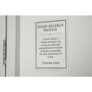 Brushed Steel Food Allergy Sign additional 10