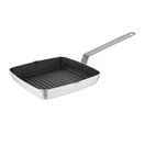 Vogue Square Non Stick Teflon Ribbed Skillet Pan 240mm additional 1