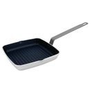 Vogue Square Non Stick Teflon Ribbed Skillet Pan 240mm additional 6