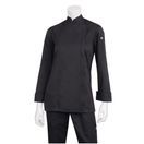 Chef Works Hartford Lightweight Zip Womens Chef Jacket - Black additional 2