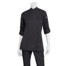 Chef Works Hartford Lightweight Zip Womens Chef Jacket - Black additional 4