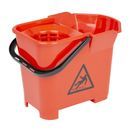 Jantex Colour Coded Mop Bucket Red additional 1