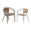 Bolero Aluminium and Ash Chairs additional 1