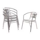 Bolero Aluminium Stacking Chairs additional 1