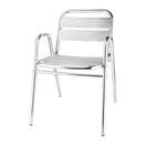 Bolero Aluminium Stacking Chairs Arched Arms additional 1