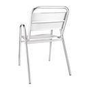 Bolero Aluminium Stacking Chairs Arched Arms additional 3