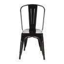 Bolero Bistro Steel Side Chairs Black additional 1