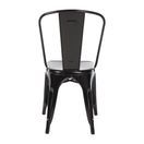 Bolero Bistro Steel Side Chairs Black additional 6