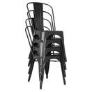 Bolero Bistro Steel Side Chairs Black additional 9