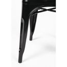 Bolero Bistro Steel Side Chairs Black additional 10