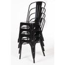 Bolero Bistro Steel Side Chairs Black additional 11