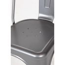 Bolero Bistro Steel Side Chairs Gun Metal Grey additional 11