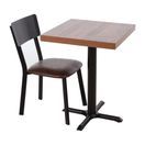 Bolero Metal &amp; PU Side Chairs Vintage Mocha additional 3