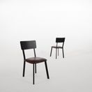 Bolero Metal &amp; PU Side Chairs Vintage Mocha additional 4