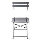 Bolero Perth Black Pavement Style Steel Folding Chairs additional 3