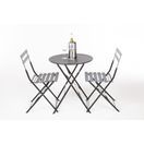 Bolero Perth Black Pavement Style Steel Folding Chairs additional 5