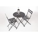 Bolero Perth Black Pavement Style Steel Folding Chairs additional 6