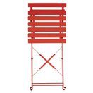 Bolero Perth Red Pavement Style Steel Folding Chairs additional 3