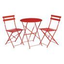 Bolero Perth Red Pavement Style Steel Folding Chairs additional 4