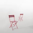 Bolero Perth Red Pavement Style Steel Folding Chairs additional 6