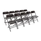 Bolero Polypropylene Folding Chairs Black additional 1