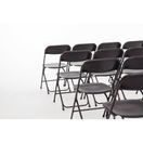 Bolero Polypropylene Folding Chairs Black additional 5