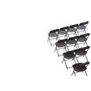Bolero Polypropylene Folding Chairs Black additional 6