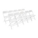 Bolero PP Folding Chairs White additional 1