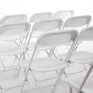 Bolero PP Folding Chairs White additional 3