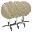 Bolero Round Flip Top Table Ash 600mm additional 2