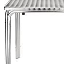 Bolero Steel and Aluminium Square Leg Table 600mm additional 3