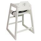 Bolero Wooden High Chair Antique White Finish additional 2
