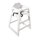 Bolero Wooden High Chair Antique White Finish additional 1