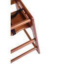 Bolero Wooden Highchair Dark Wood Finish additional 4