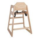 Bolero Wooden Highchair Natural Finish additional 2