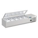 Polar G-Series Countertop Prep Fridge with Lid 5x 1/4GN additional 2