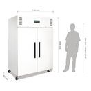 Polar G-Series Upright Double Door Fridge 1200Ltr White additional 10