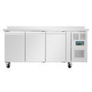 Polar U-Series Triple Door Counter Freezer with Upstand 417Ltr additional 4