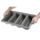 Olympia Kristallon Stackable Plastic Cutlery Tray Large additional 3