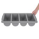 Olympia Kristallon Stackable Plastic Cutlery Tray Large additional 5