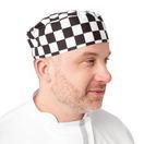 Whites Chefs Skull Cap Big Black and White Check additional 3